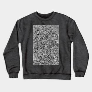 The Shape Of My Body Moving In Time Crewneck Sweatshirt